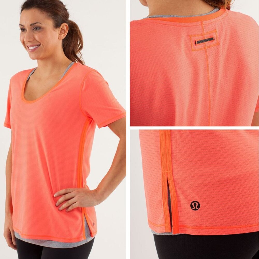 New! Lululemon Light Flare Not So Basic Gym Tee Size 6 - 23376